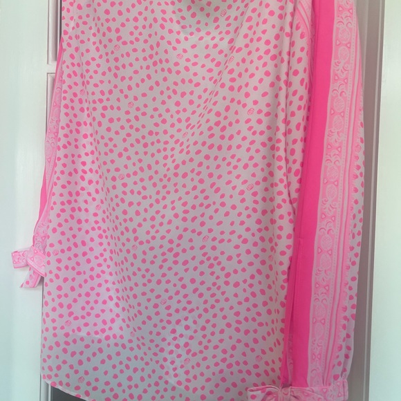 Lilly Pulitzer too , blouse “Pamala” Pink Sz L - Picture 8 of 8